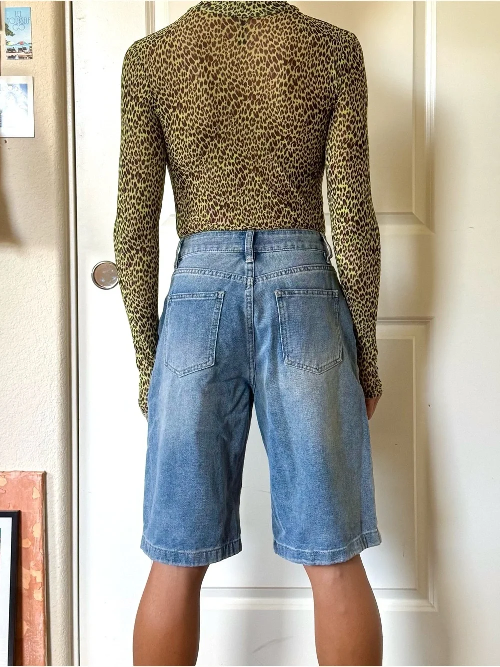 Y2K-Style Baggy Denim Shorts
